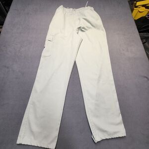 VTG Jeep Cargo Pants Mens 28 Green UAW Elastic Waist Drawstring Made In USA